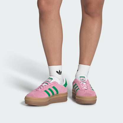 Gazelle Bold Shoes | True Pink / Green