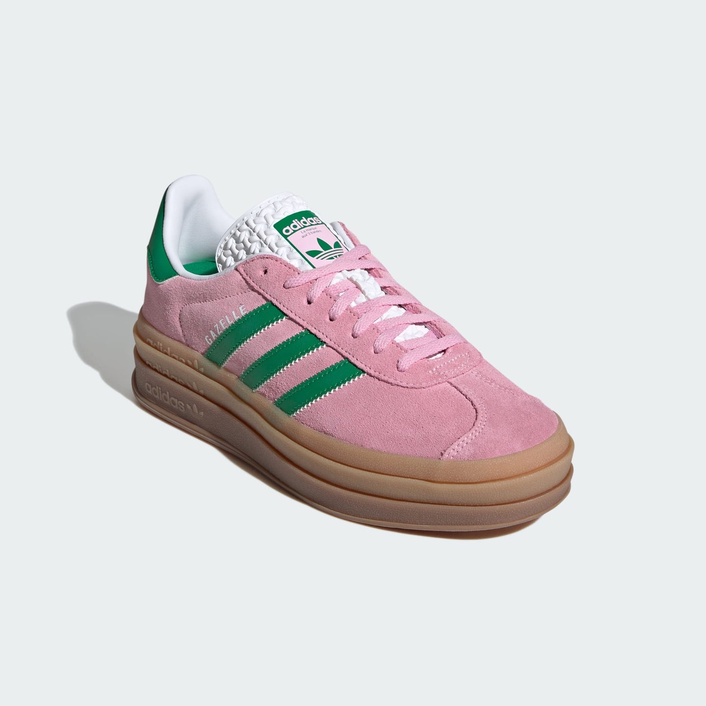 Gazelle Bold Shoes | True Pink / Green