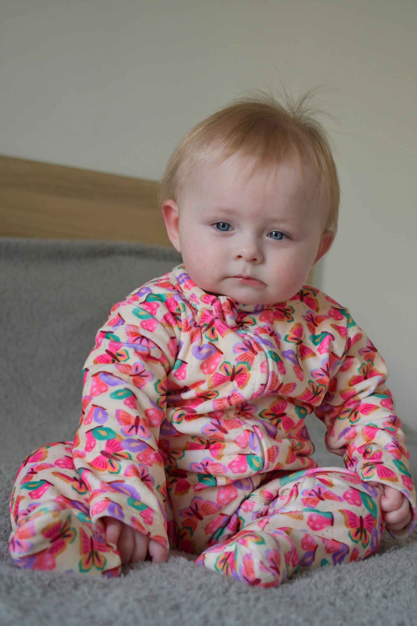 Butterfly Effect 2-way zipper Fleece Onesie