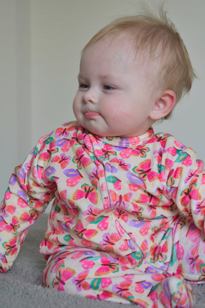 Butterfly Effect 2-way zipper Fleece Onesie