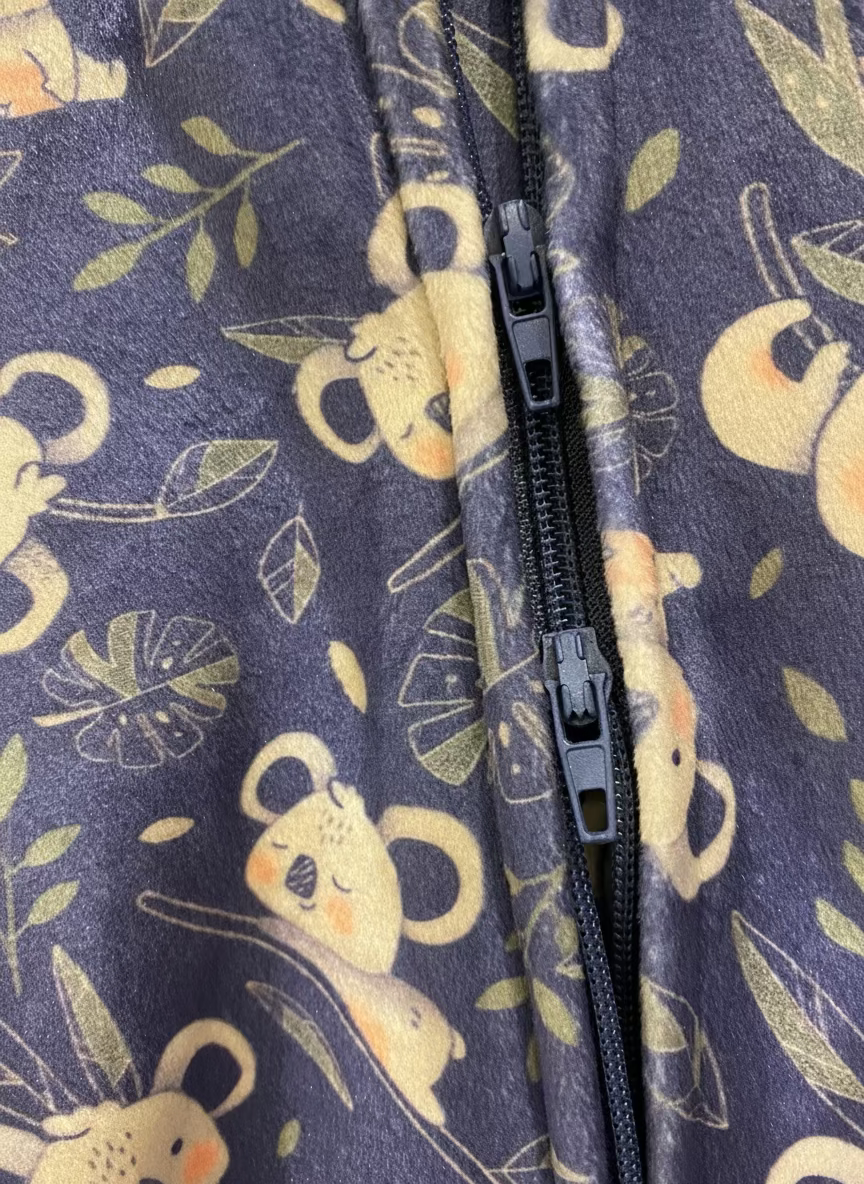 Turning Heads Koala 2-way zipper Fleece Onesie