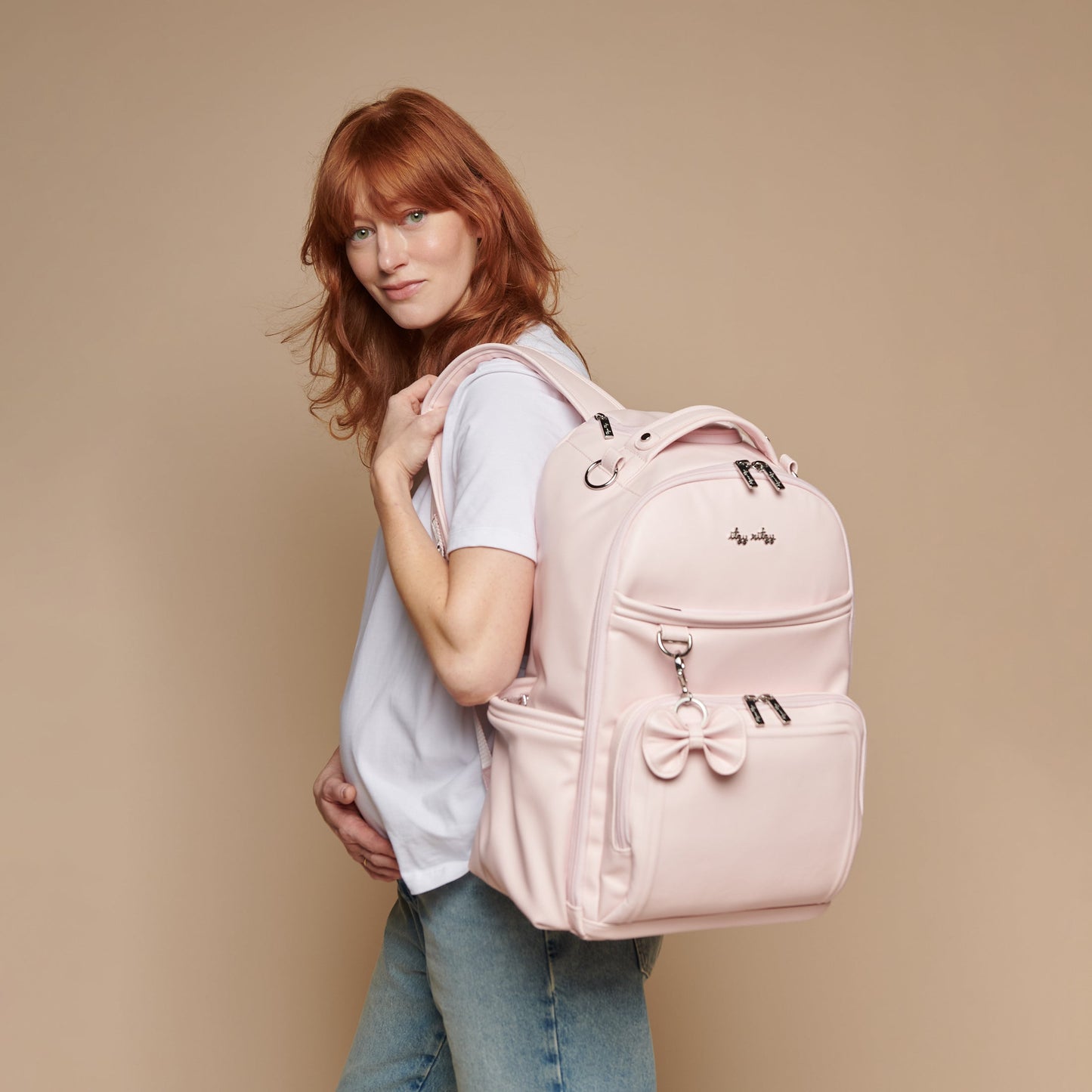 Ribbons & Roses Boss Plus™ Backpack Diaper Bag (Ships June 2026)