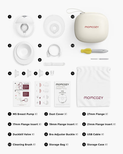 All-in-one M5 Wearable Breast Pump - Painlessly Pump