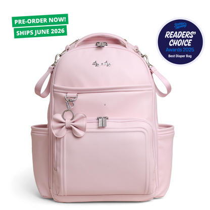 Ribbons & Roses Boss Plus™ Backpack Diaper Bag (Ships June 2026)