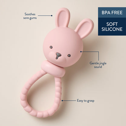 Sweetie Rattle™ Silicone Teether