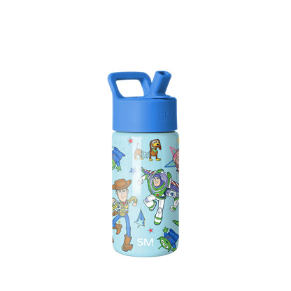 Summit Kids Water Bottle with Straw Lid, Buzz and Woody Adventures
