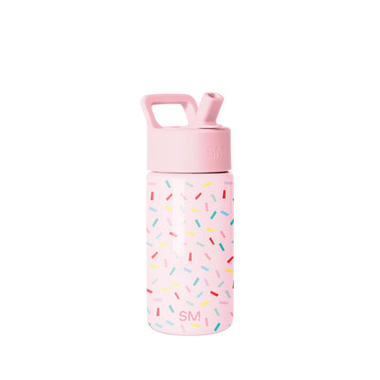 Summit Kids Water Bottle with Straw Lid, Confetti