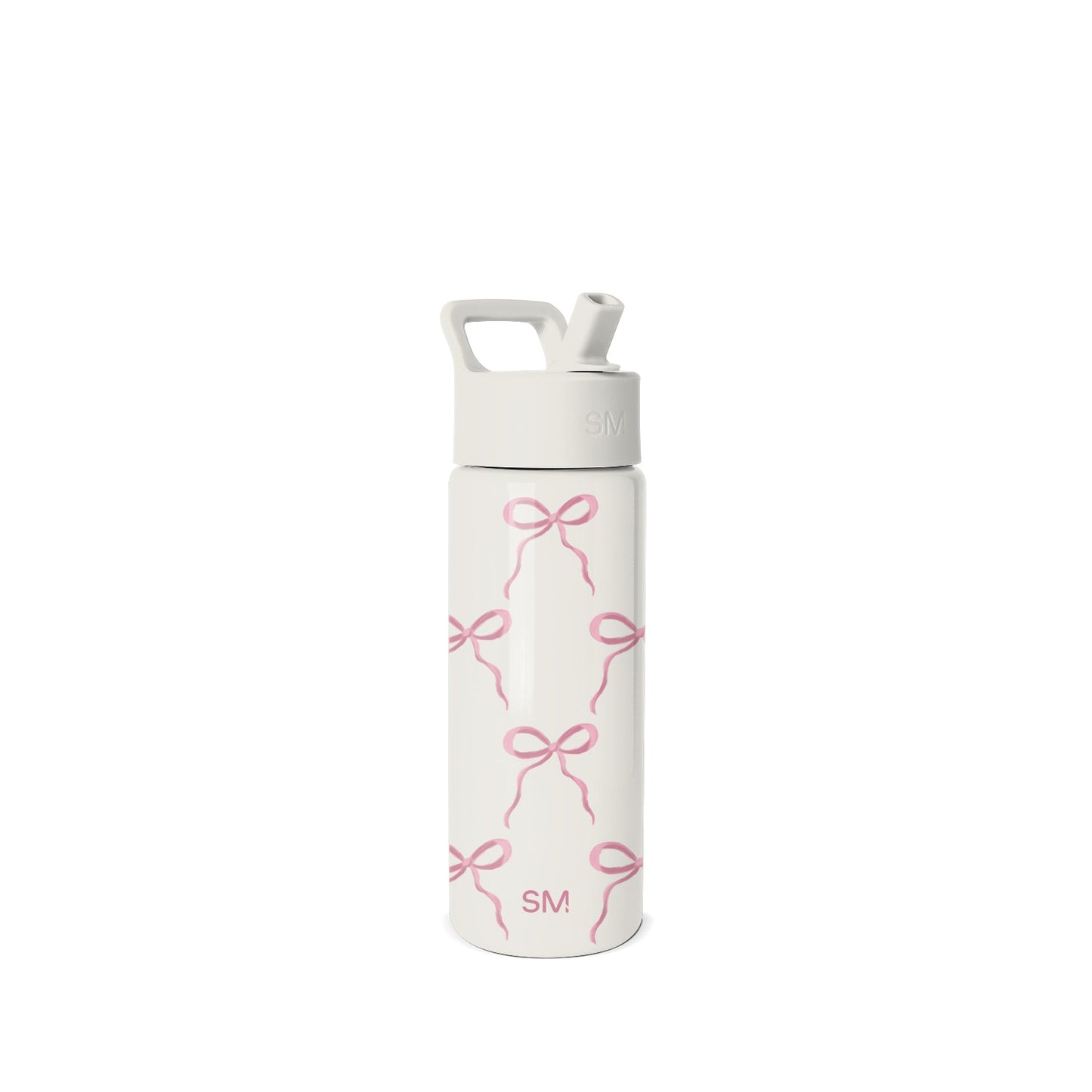 Summit Kids Water Bottle with Straw Lid, Bows