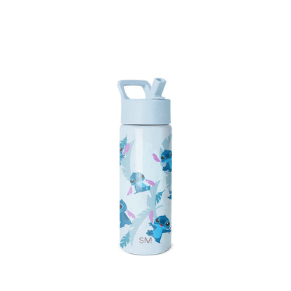 Summit Kids Water Bottle with Straw Lid, Tropical Stitch