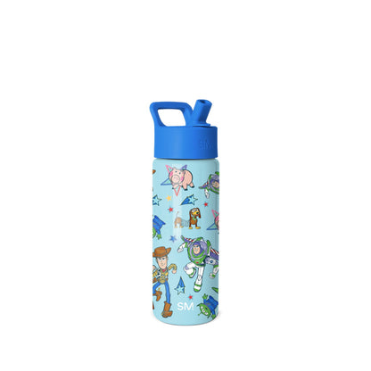 Summit Kids Water Bottle with Straw Lid, Buzz and Woody Adventures