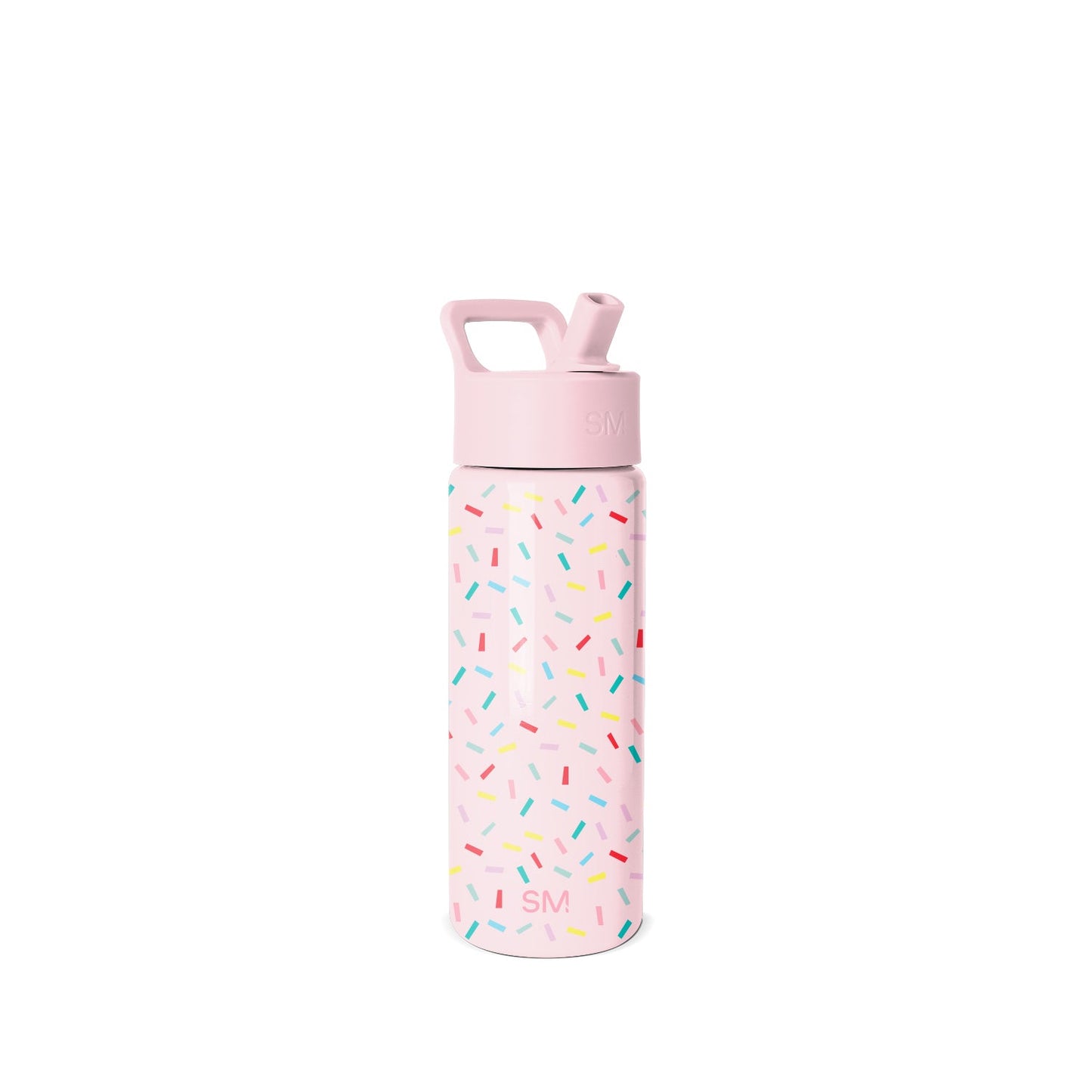 Summit Kids Water Bottle with Straw Lid, Confetti
