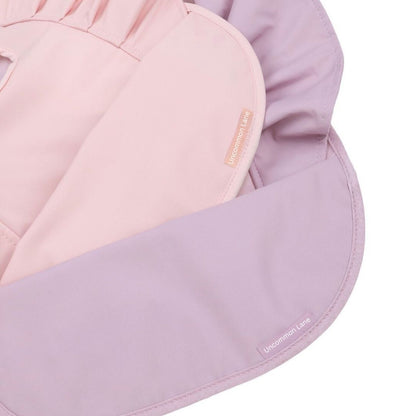 Waterproof Ruffle Bib Lilac