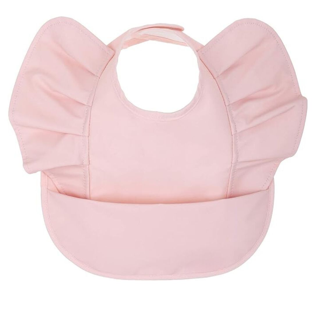 Waterproof Ruffle Bib Prima-Rose