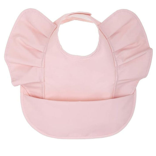 Waterproof Ruffle Bib Prima-Rose