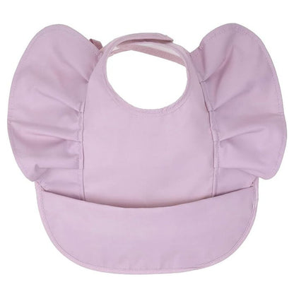 Waterproof Ruffle Bib Lilac