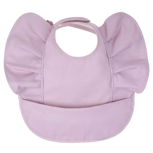 Waterproof Ruffle Bib Lilac