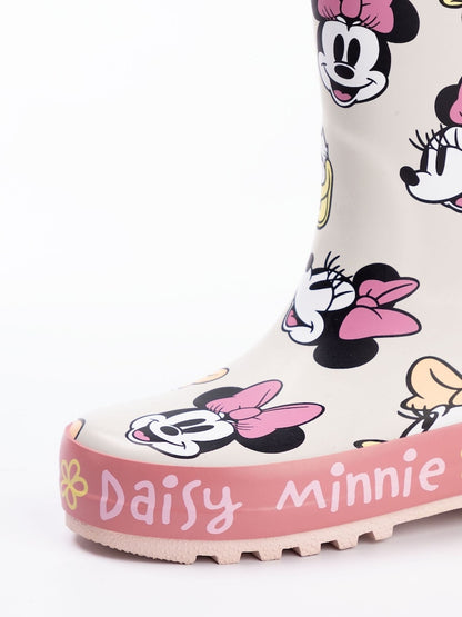 Vanilla Underground Pink Mickey & Pluto Boys Wellies with Handles
