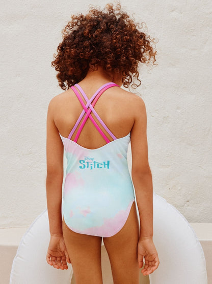 Blue Stitch Double Strap Swimsuit (3-16yrs)