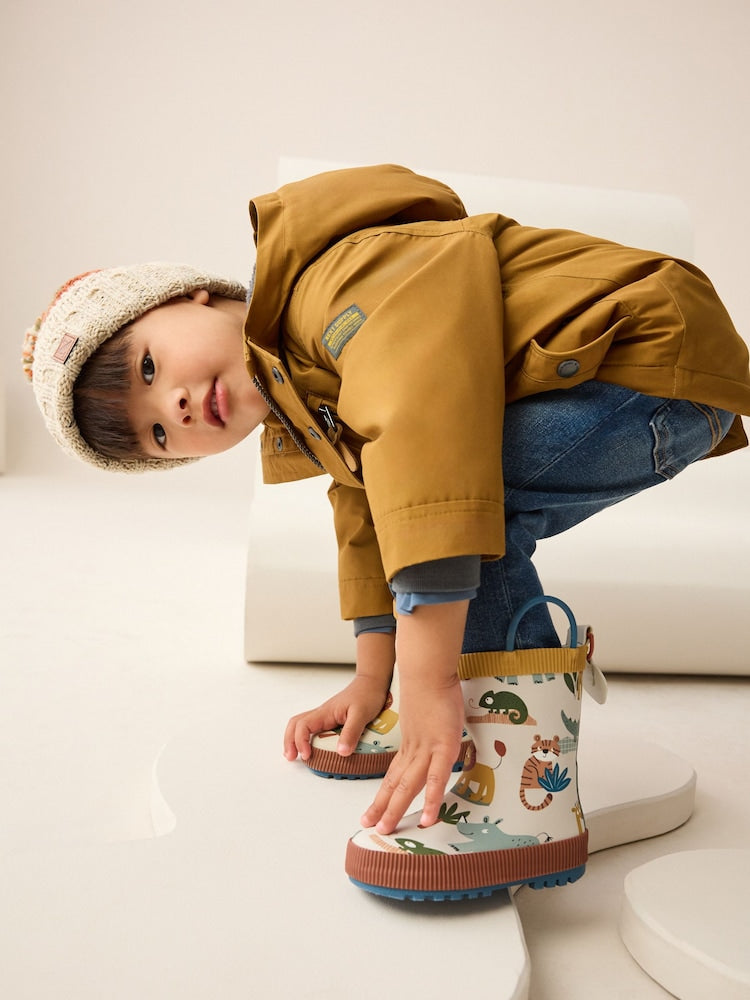 Neutral Safari Handle Pull On Wellies