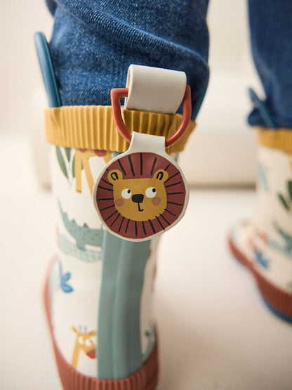 Neutral Safari Handle Pull On Wellies