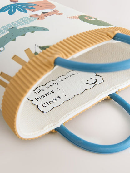 Neutral Safari Handle Pull On Wellies