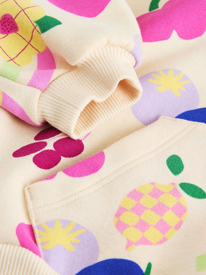 Cream Fruit Zip Through Hoodie (3mths-7yrs)