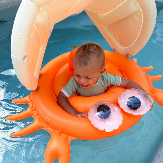 Baby Float Sonny the Sea Creature Neon Orange