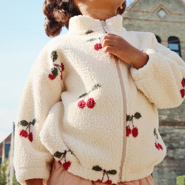 Sherpa Cherry Fleece Jacket