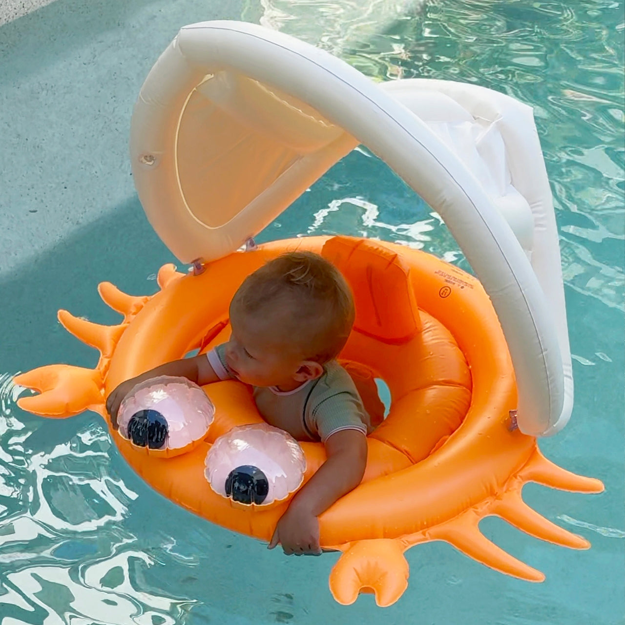 Baby Float Sonny the Sea Creature Neon Orange