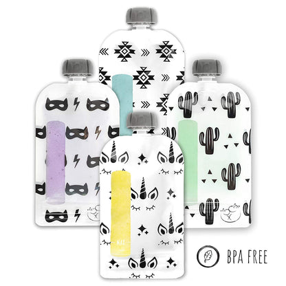 Hippypotamus Reusable Baby Food Pouches