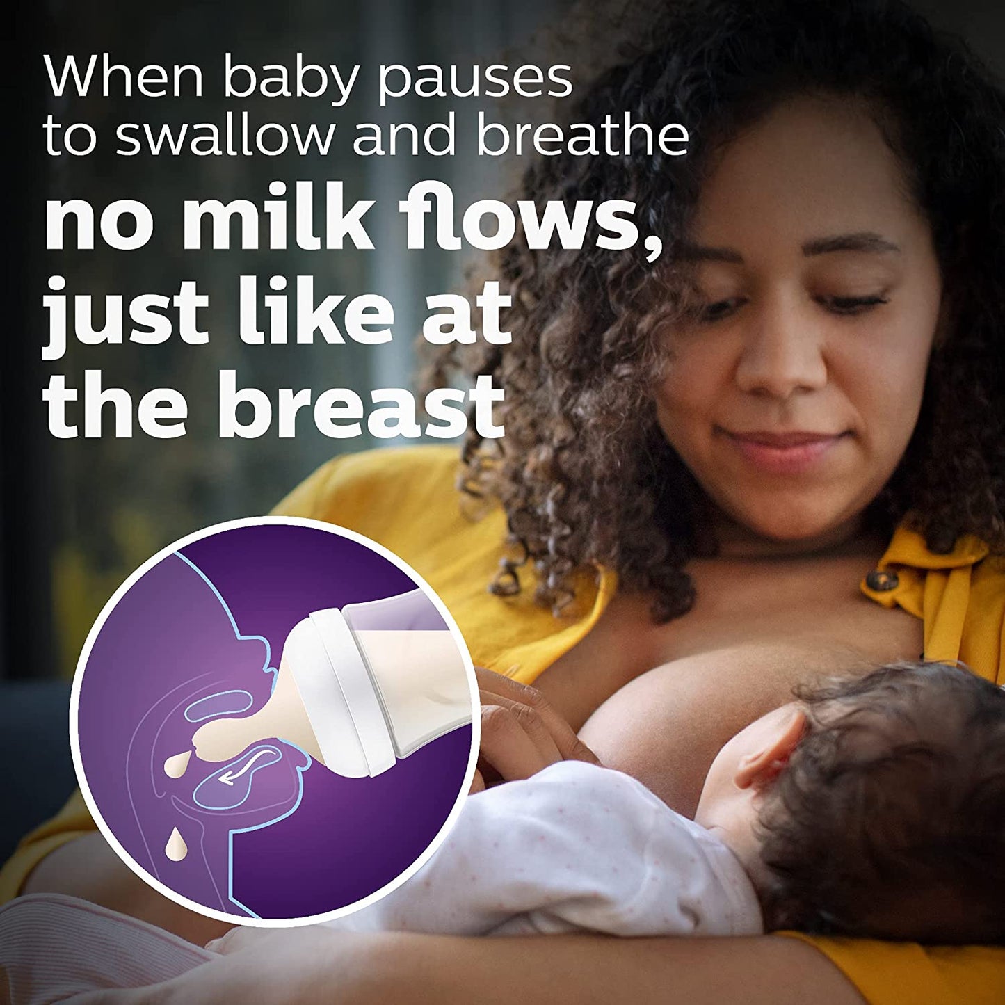 Philips Avent Glass Natural Bottle with Natural Response Nipple