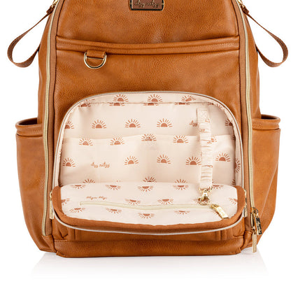 Cognac Boss Plus™ Backpack Diaper Bag