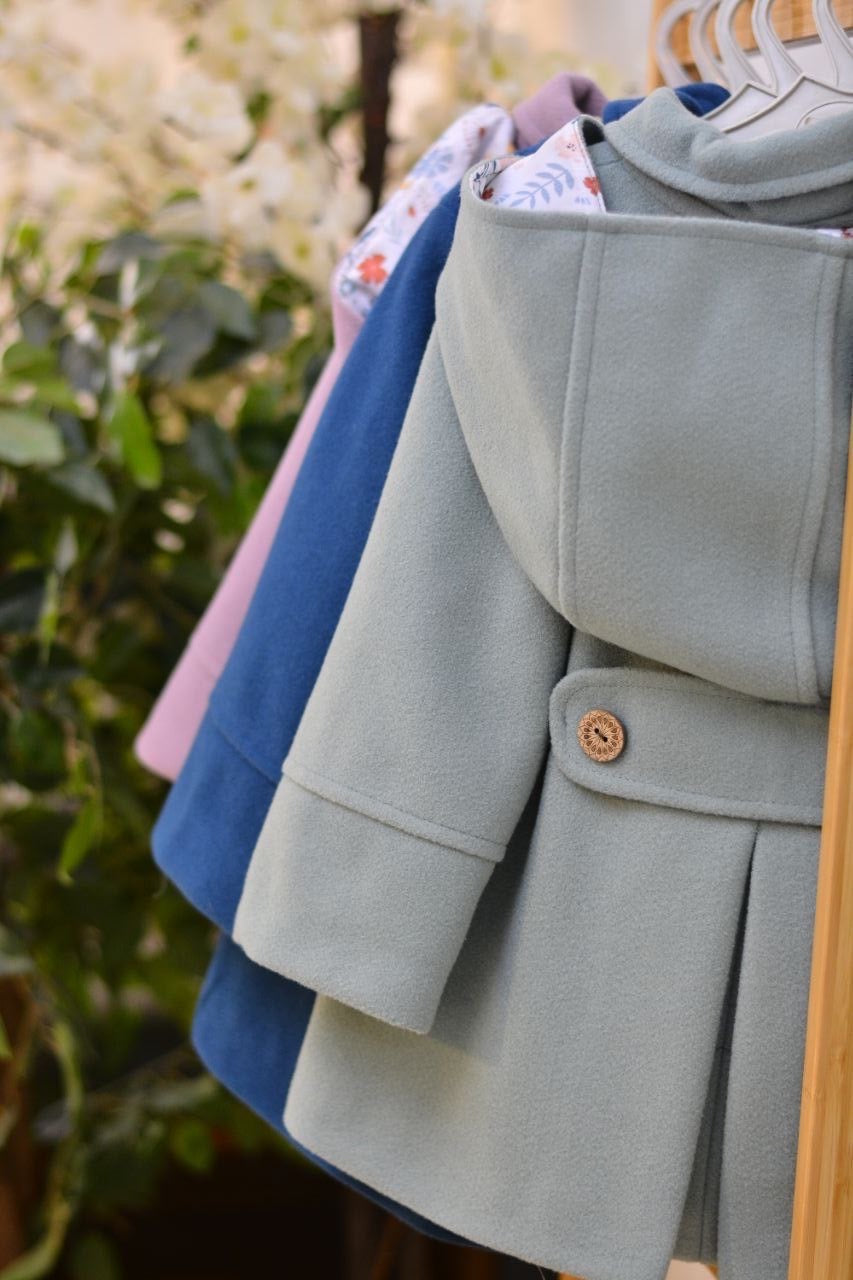 Quilted Coat with soft floral print