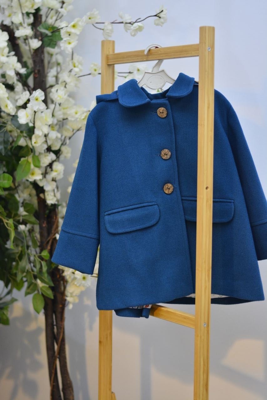 Quilted Coat with soft floral print